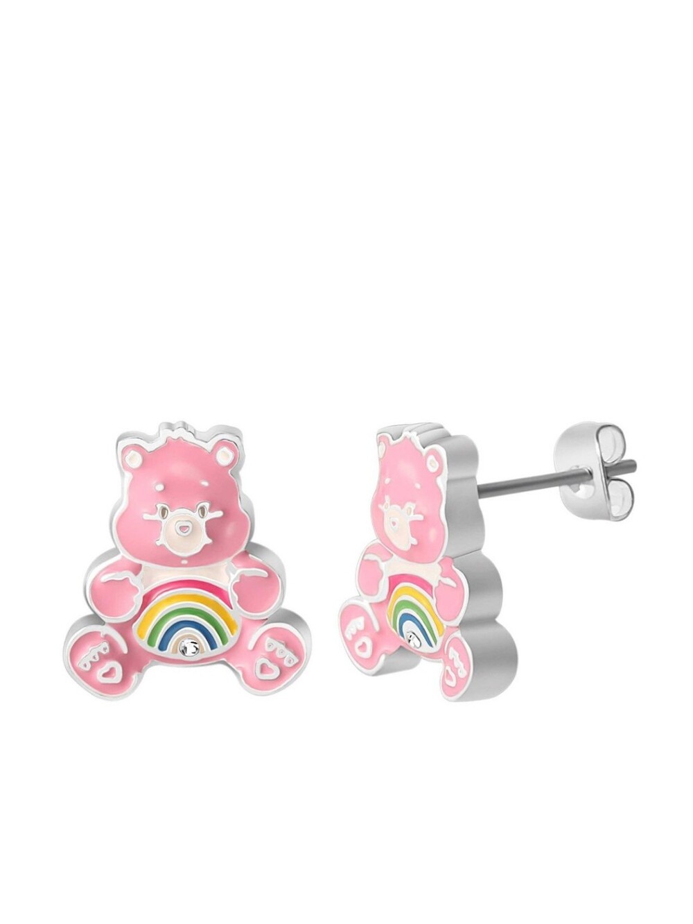 Care Bears Cheer Bear Crystal Stud Earrings